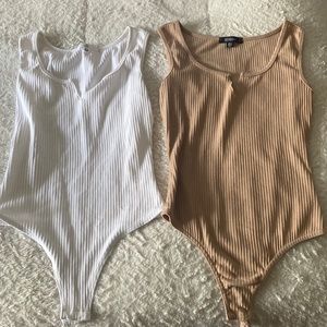 Misguided ribbed body suits